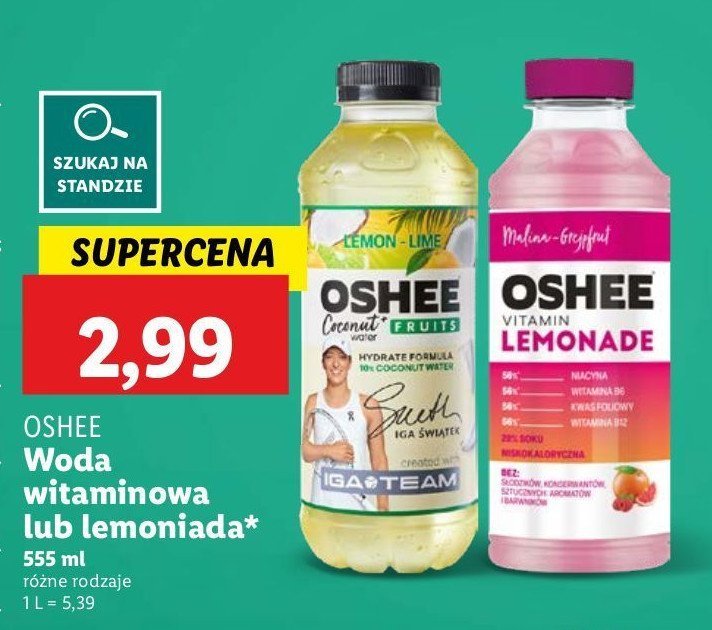 Woda lemon-lime promocja