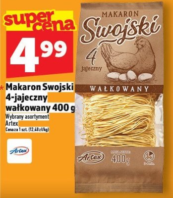 Makaron Swojski 4-jajeczny walcowany 400 g promocja w TOPAZ
