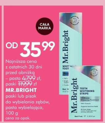 Pasta do zębów MR.BRIGHT promocja w Super-Pharm
