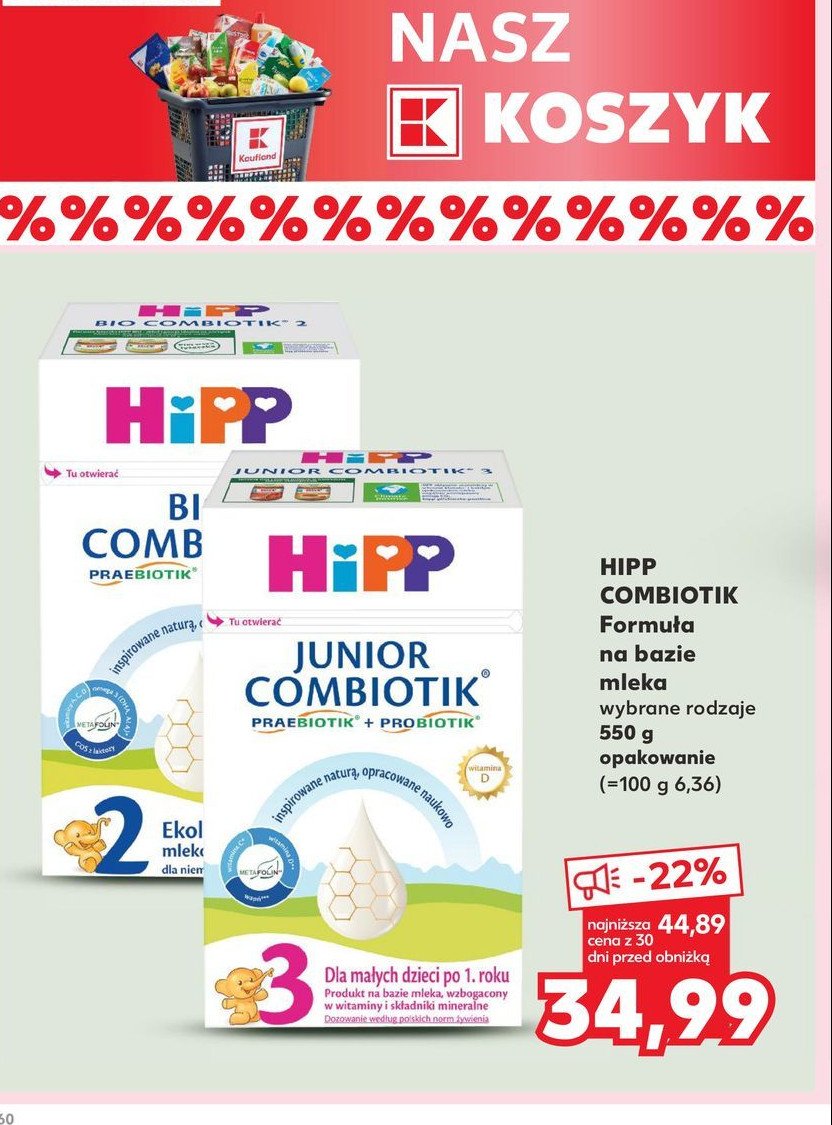 Mleko 2 Hipp junior combiotik promocja