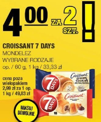 Croissant 7 Days Mondelez promocja w SPAR