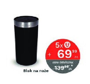 Blok na noże nero Zwieger promocja w Stokrotka