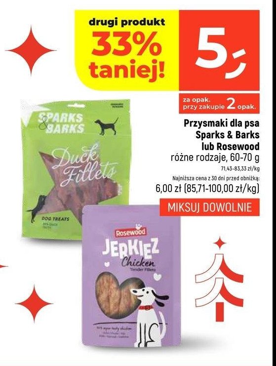 Przysmak dla psa z kurczaka SPARKS & BARKS promocja