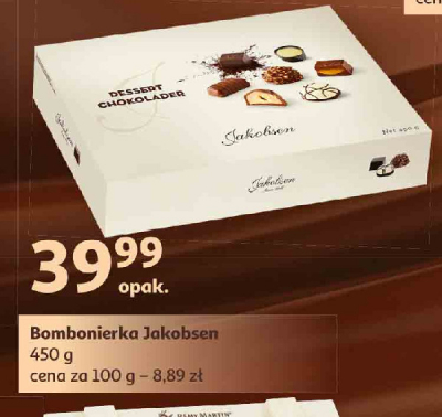 Bombonierka z czekolad膮 mleczn膮 Jakobsen promocja