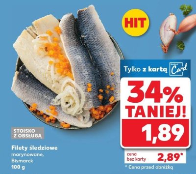 Filety śledziowe marynowane promocja w Kaufland