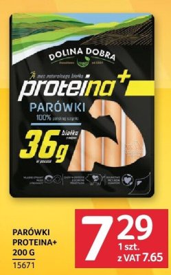 Parówki Dolina Dobra Proteino+ 200 g promocja w Selgros