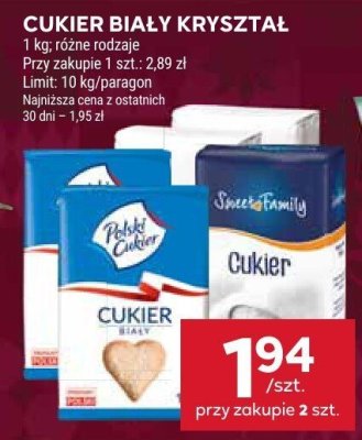 Cukier biały kryształ promocja w Stokrotka