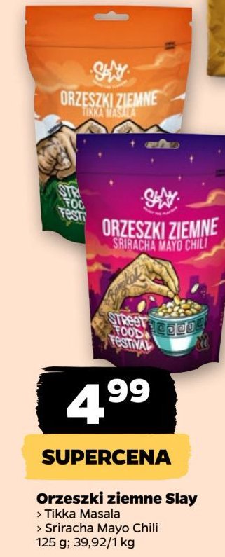 Orzeszki ziemne sriracha mayo chili Slay promocja