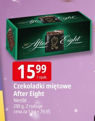 Czekoladki miętowe After Eight promocja w Leclerc