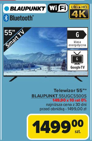 Telewizor 55'' 55ugc5500s Blaupunkt promocja w Carrefour