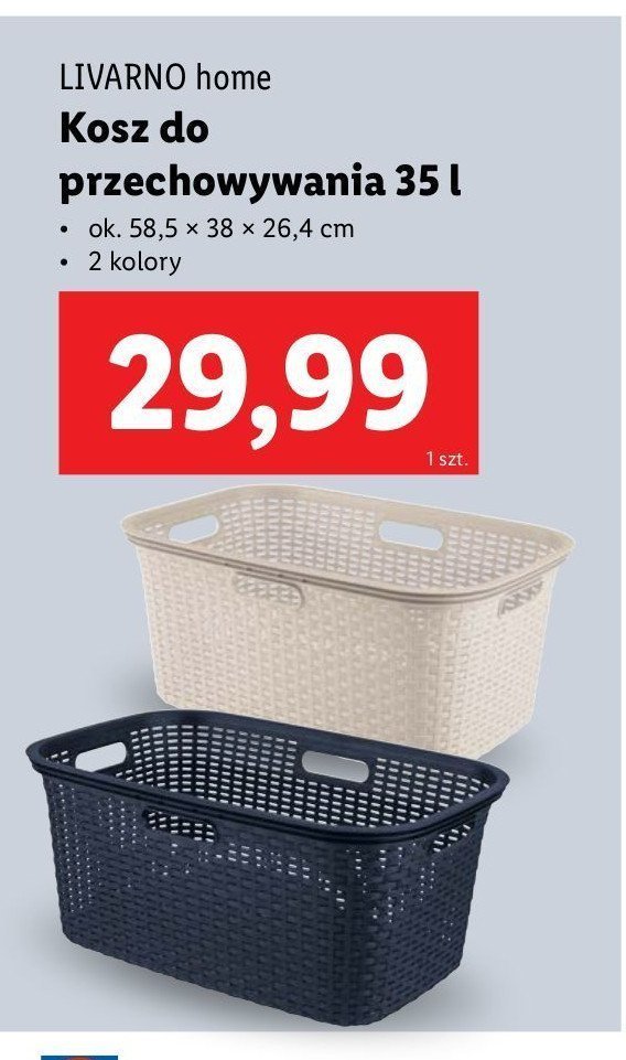 Kosz 35 l LIVARNO HOME promocja