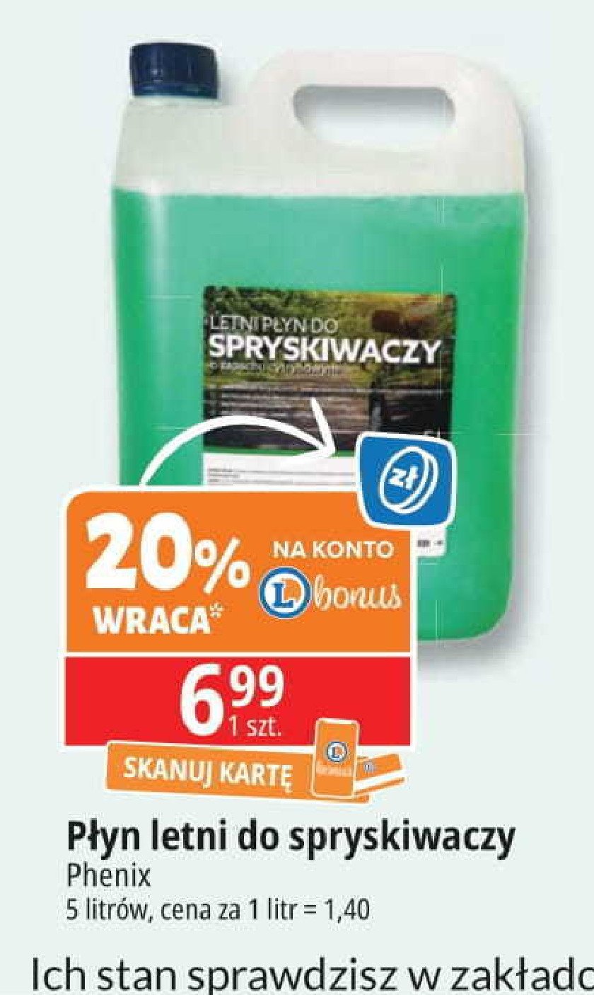 Letni p艂yn do spryskiwaczy Phenix promocja