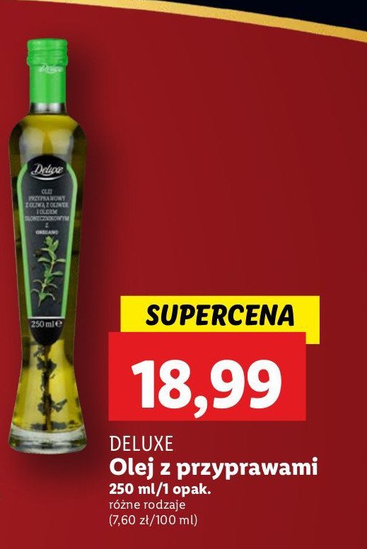 Olej z pestek winogron z dodatkiem rozmarynem Deluxe promocja