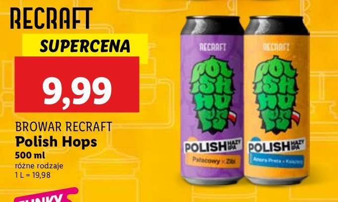 Piwo Recraft polish hoppy hills promocja