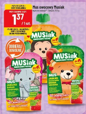 Mus owocowy Musiak promocja w POLOmarket