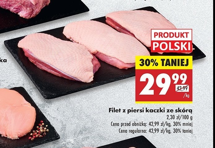 Filet z piersi kaczki ze skórą promocja