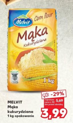 Mąka kukurydziana 1 kg Melvit promocja w Kaufland