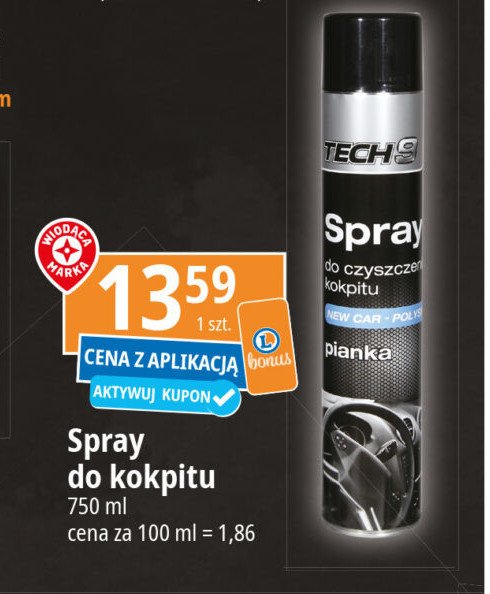 Spray do czyszczenia kokpitu new car Tech9 promocja