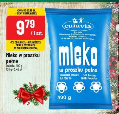 Mleko w proszku pełne Eulavia 400 g promocja w POLOmarket
