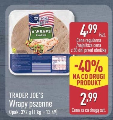 Wrapy pszenne  promocja w Aldi