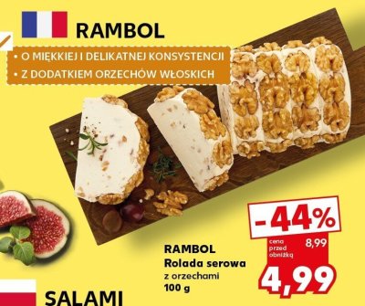 Ser Rolada serowa z orzechami RAMBOL promocja w Kaufland