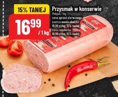 Przysmak w konserwie Pelpol promocja w POLOmarket