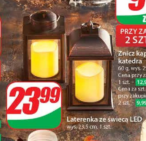 Latarenka ze świecą led promocja