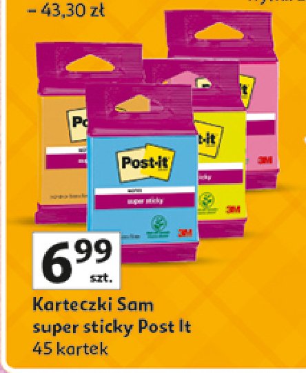 Karteczki samoprzylepne 760 x 760 mm Post-it promocja w Auchan