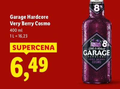 Piwo Garage Hardcore Very Berry Cosmo 400 ml promocja w Lidl