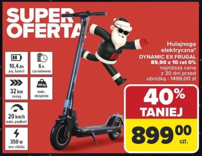 Hulajnoga elektryczna promocja w Carrefour