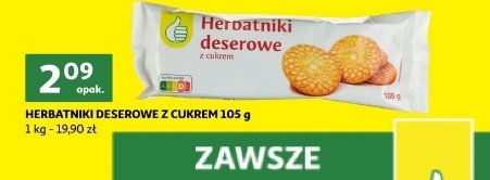 Herbatniki deserowe z cukrem Podniesiony kciuk promocja