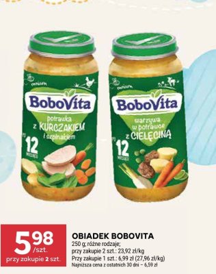 Obiadek różne rodzaje BoboVita promocja w Stokrotka