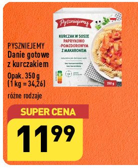 Kurczak w sosie paprykowo-pomidorowym z makaronem Pyszniejemy promocja