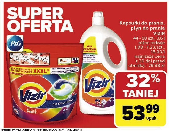 Żel do prania Vizir promocja w Carrefour Market