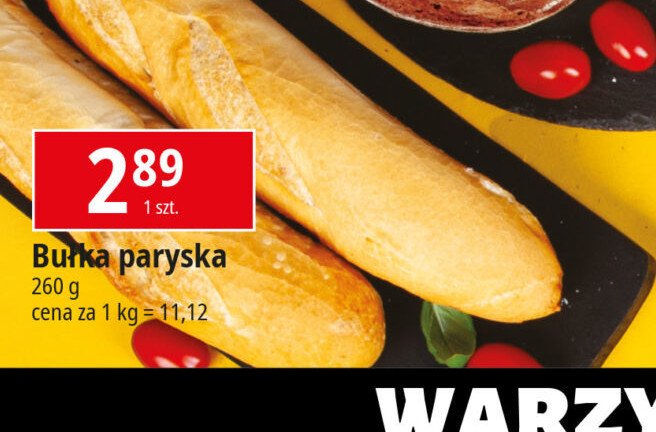 Bułka paryska promocja w Leclerc