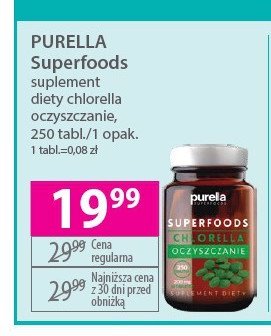 Suplement chlorella oczyszczanie Purella superfoods Purella food promocja
