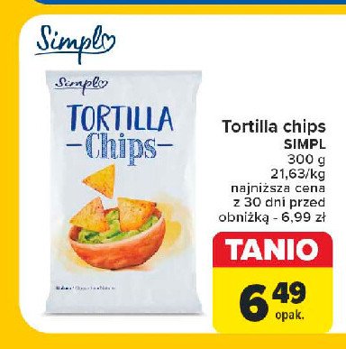 Chipsy tortilla Simpl promocja