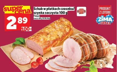 Schab Schab w płatkach czosnku/szynka soczysta 100 g Pekpol promocja w TOPAZ