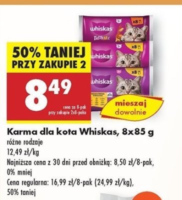 Karma dla kota kremowa zupa z kurczakiem Whiskas promocja