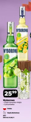 Napój alkoholowy Wyborowa Fresh limonka-mięta promocja w Netto
