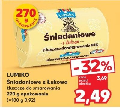 Tłuszcz do smarowania Śniadaniowe z Łukowa  promocja w Kaufland