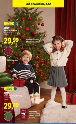 Sweter dziecięcy z bawełny lupilu promocja w Lidl
