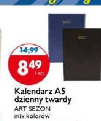 Kalendarz dzienny a5 2020 czarny Artsezon promocja w Intermarche