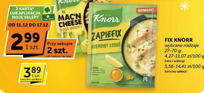 Fix Knorr, wybrane rodzaje promocja w ABC
