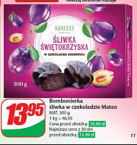 Śliwka w czekoladzie MATEO (STARACHOWICE) promocja