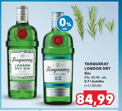 Gin bezalkoholowy Tanqueray no ten promocja