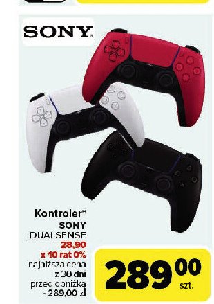 Kontroler dualsense ps5 Sony promocja w Carrefour