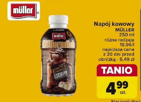 Napój mleczko-kawowy Mullermilch promocja