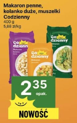 Makaron penne, kolanka duże, muszelki Codzienny promocja