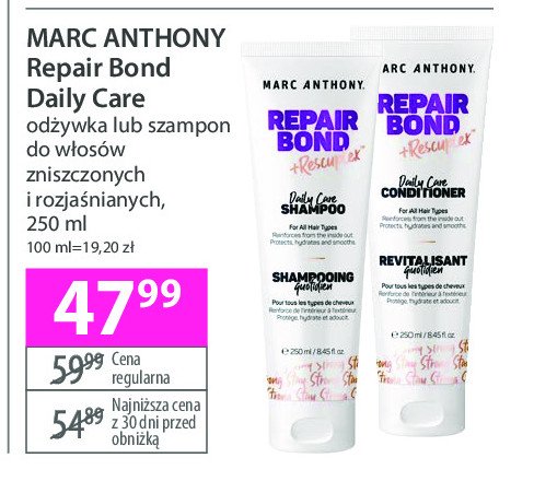 Szampon do włosów Marc anthony repair bond promocja